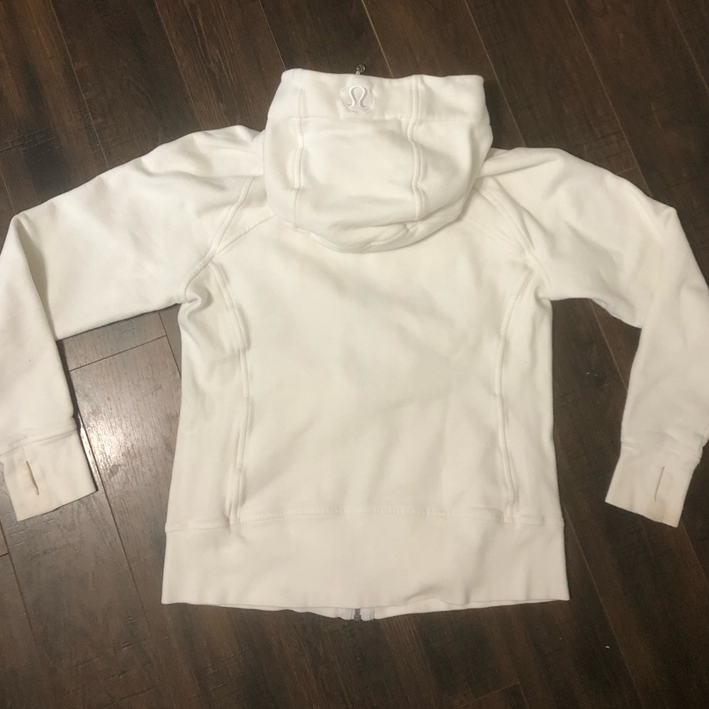 White lululemon scuba hoodie - Picture 2 of 3